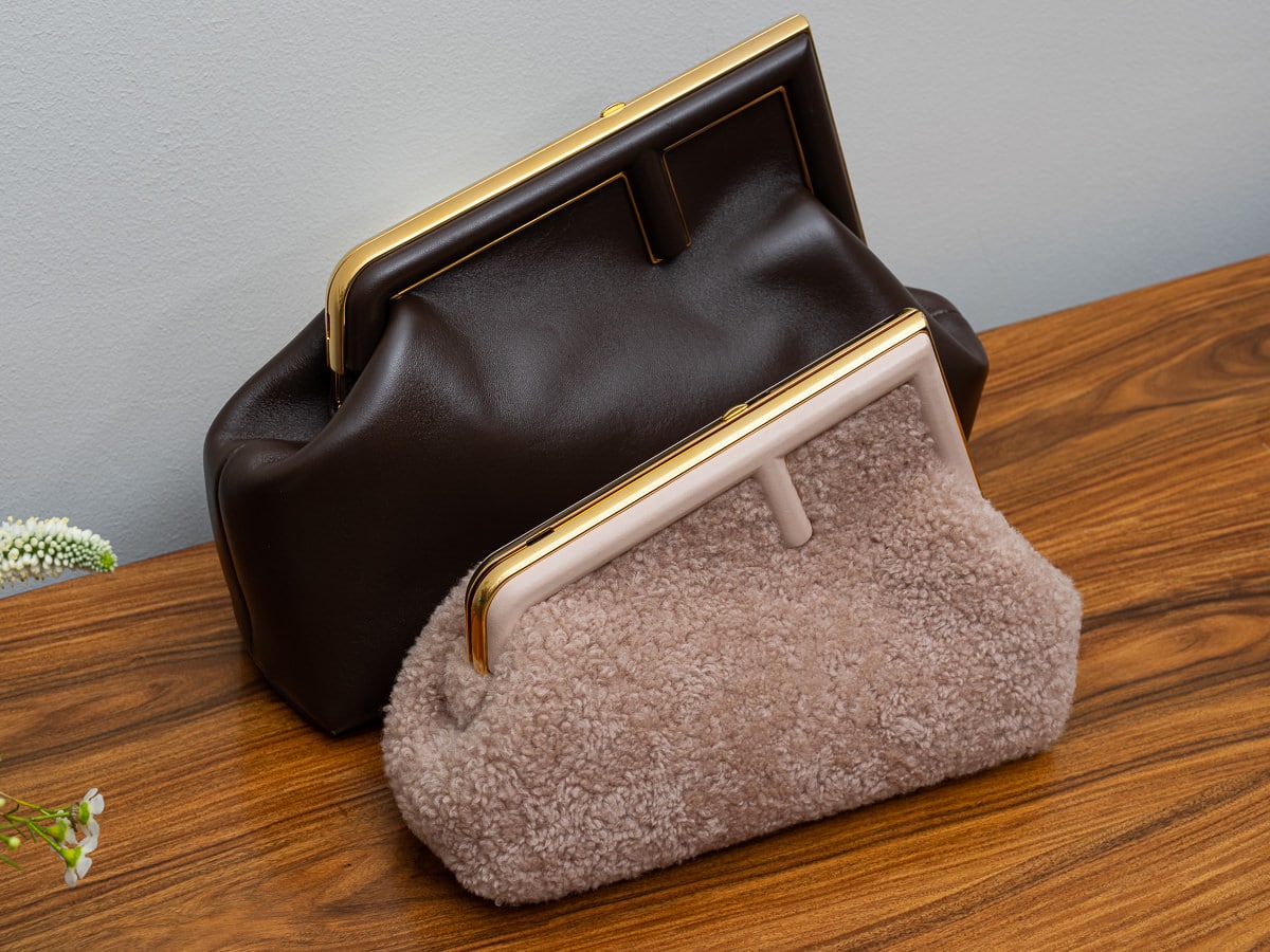 Fendi First Clutch in Natural