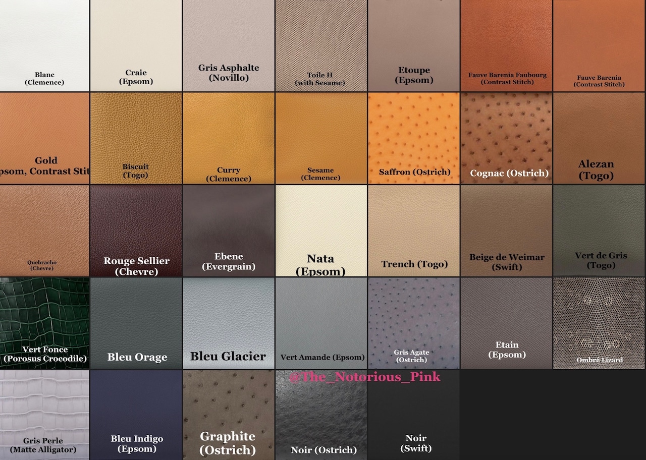 Hermès Leather Colors for Fall/Winter 2022 - PurseBlog