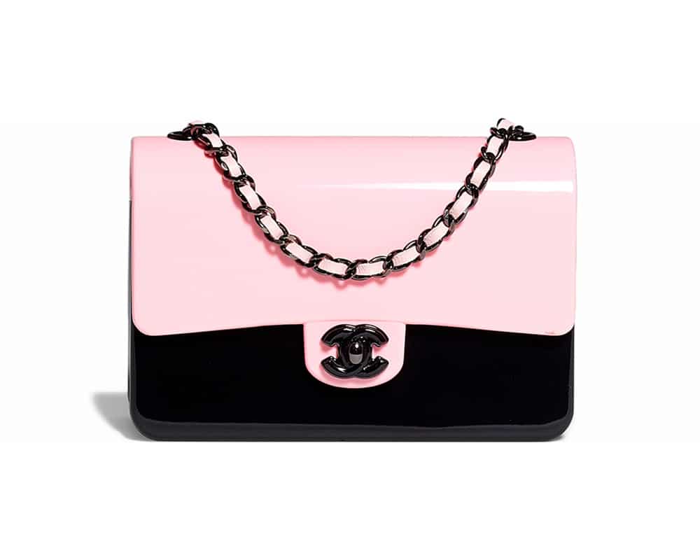 black and pink chanel bag