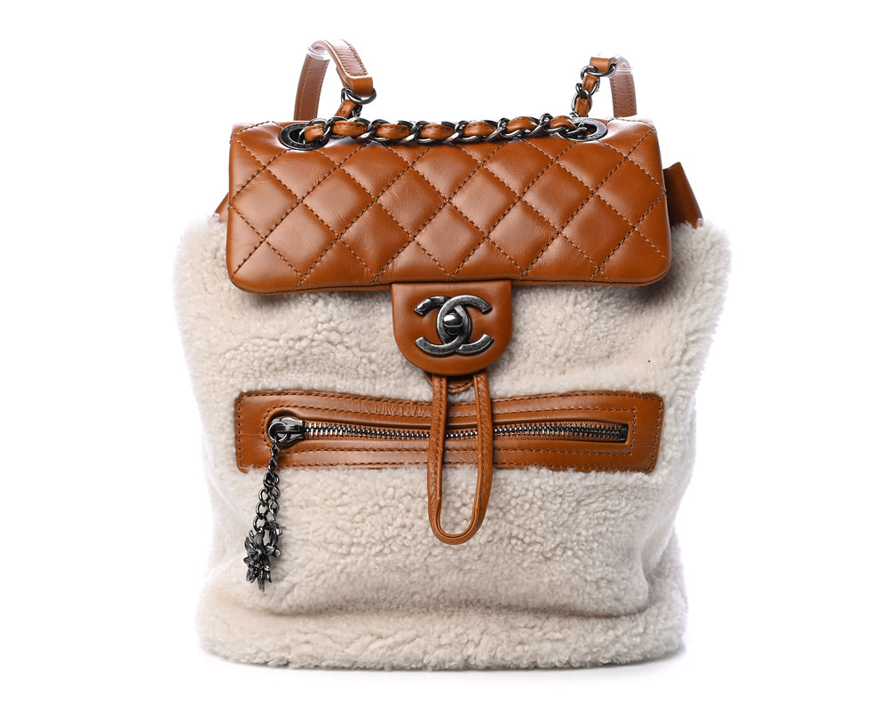 Chanel Shearling Backpack