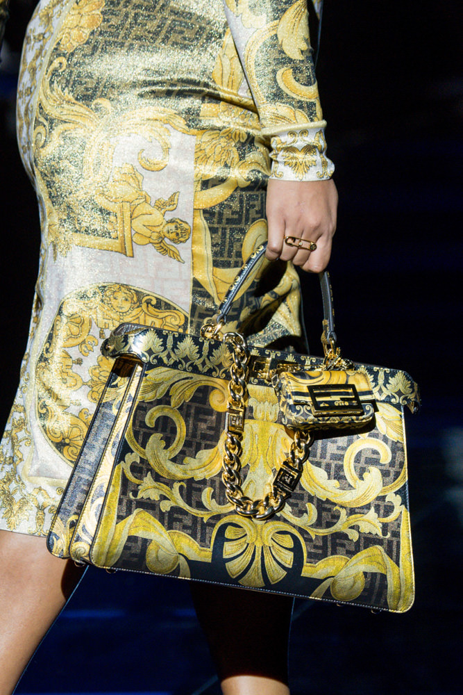 Versace X Fendi co-branded medusa collection bag - Xpurse