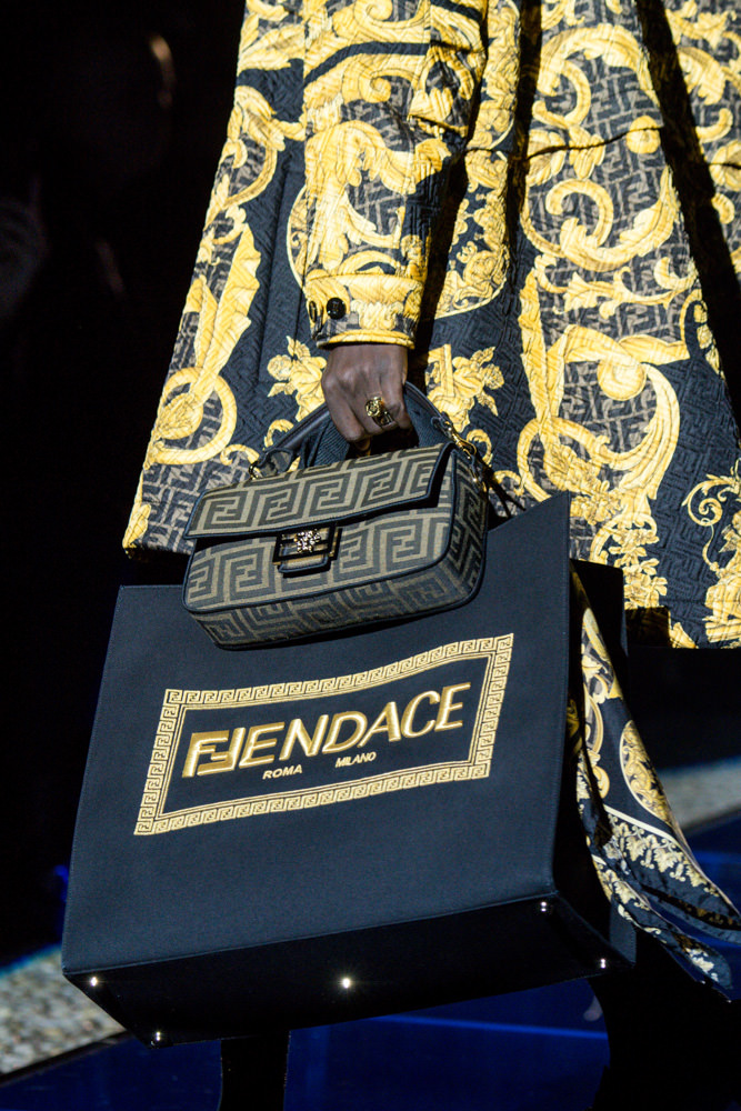 Fendi panelled logo backpack