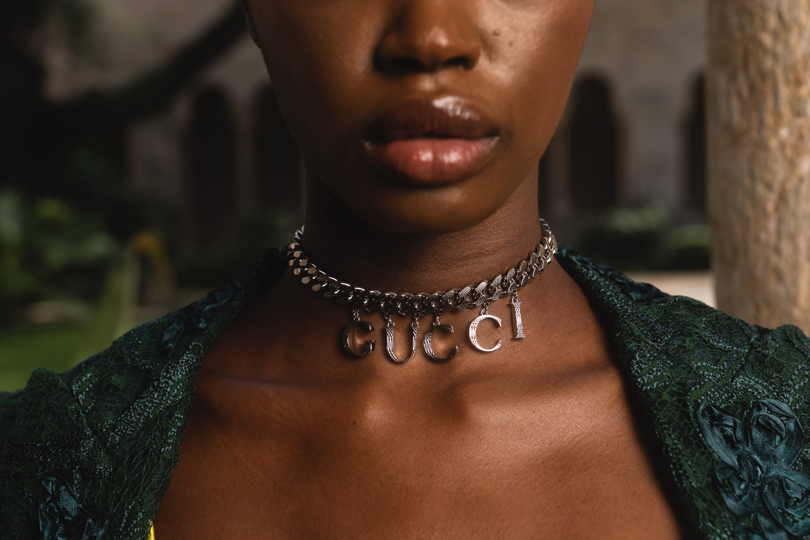 Gucci Choker with Gucci script