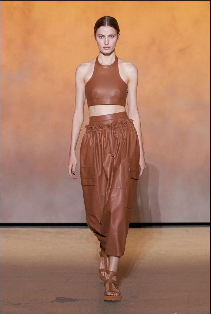 One of a number of core-centered looks (Look 18). Photo via Vogue.com