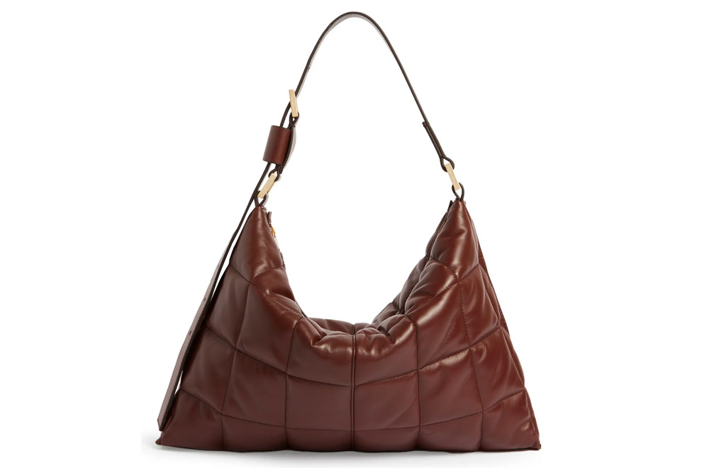 Coccinelle engraved-logo leather shoulder bag