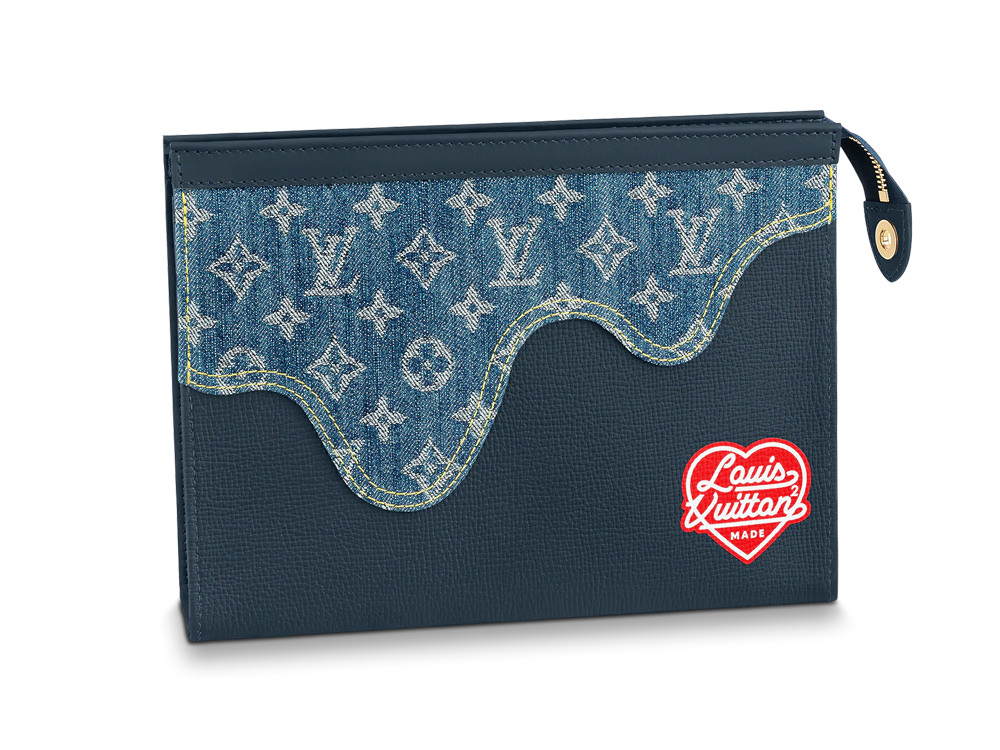 Louis Vuitton Nigo Japanese Cruiser Denim Blue LV Made Shoulder Crossbody  Bag