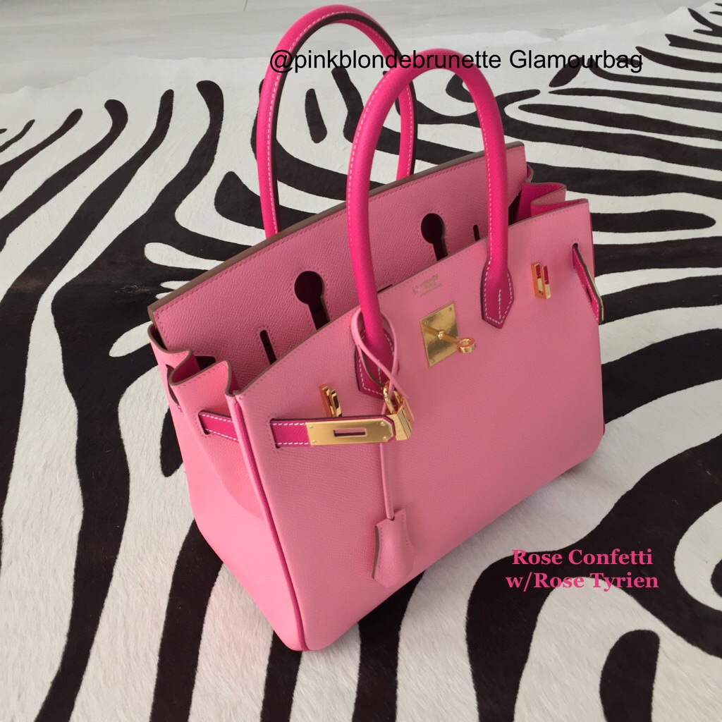 Brand new Hermes Kelly mini II Rose Tyrien Ostrich PHW Sold