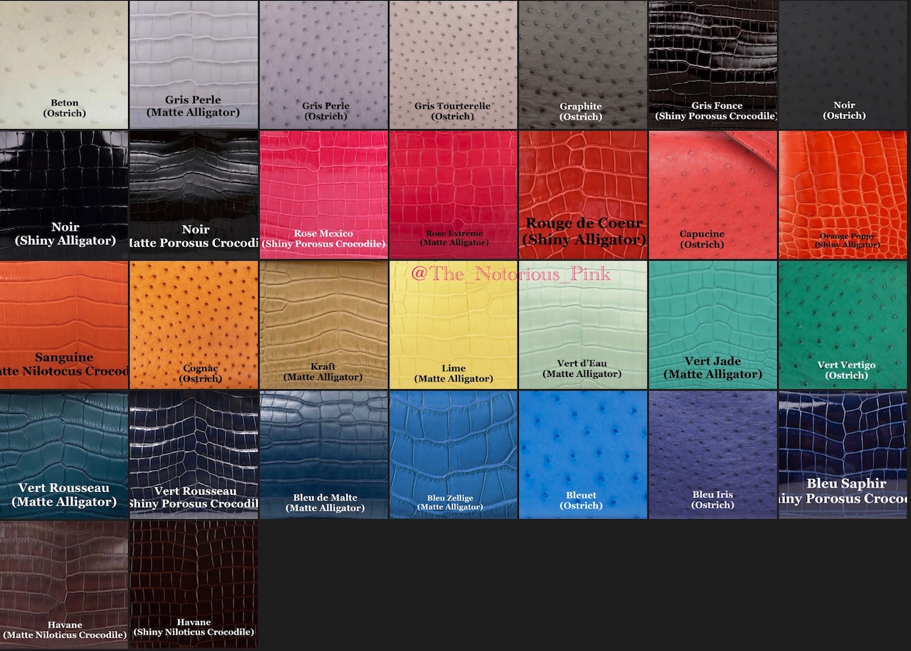 hermes color chart 2021