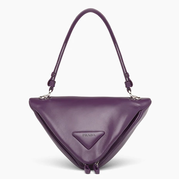 Padded Nappa Bag in Violet
