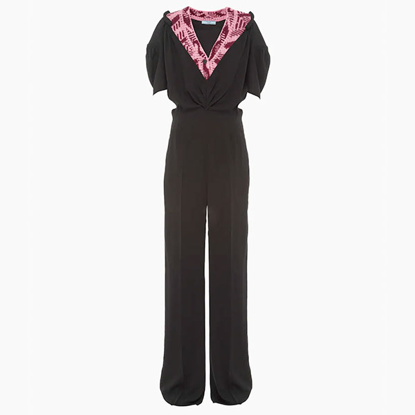 Sablé Jumpsuit with Jacquard Detail