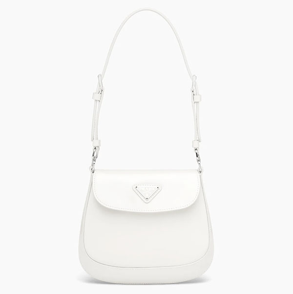 Prada Cleo Mini Bag in White