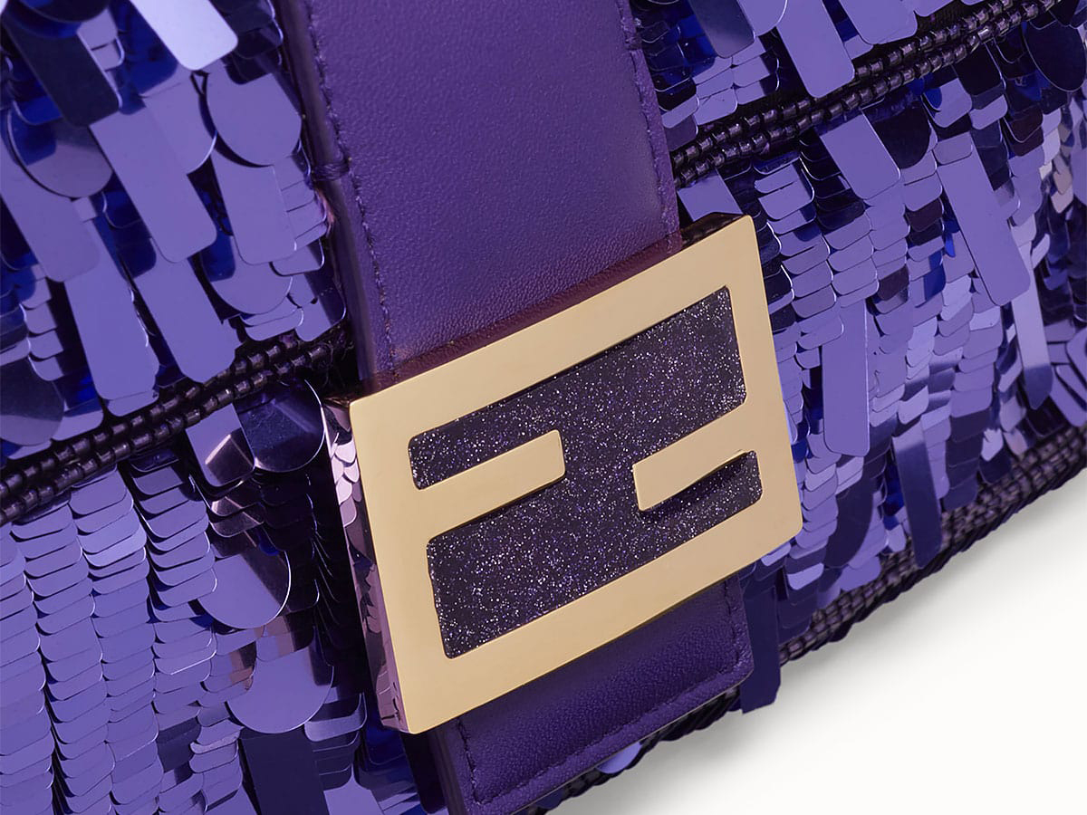 FENDI PURPLE SEQUIN BAGUETTE - the Carrie Bag - Sex & The City 