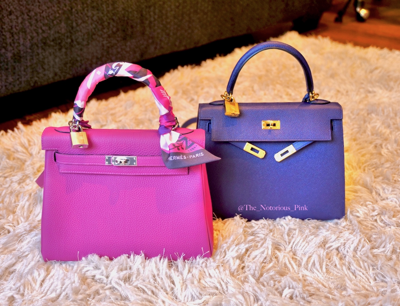 Hermes Kelly II Retourne 28 Veau Swift Anemone