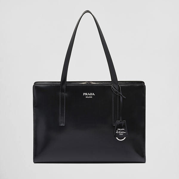 Prada Re-Edition 1995 brushed-leather medium handbag