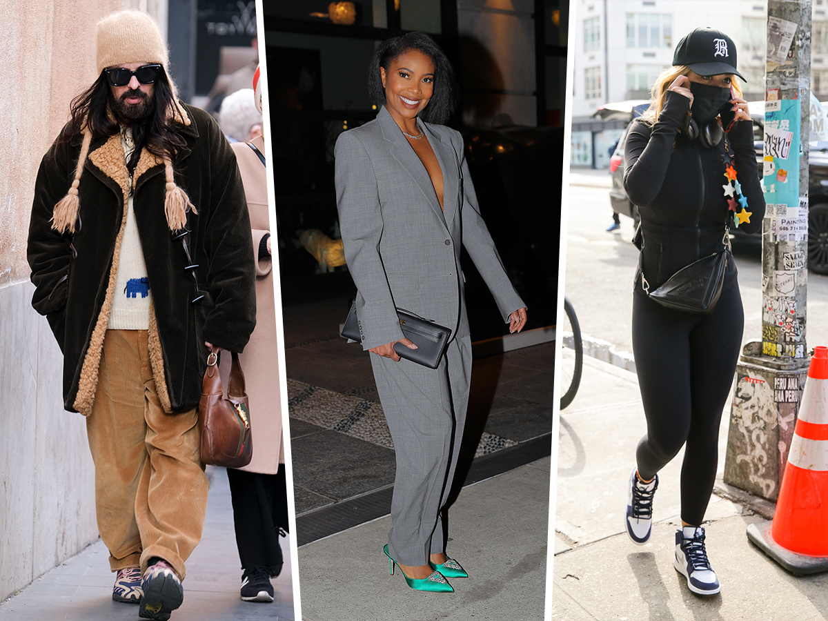 Celebs Weather the Remainders of Winter with Black Bags from Prada