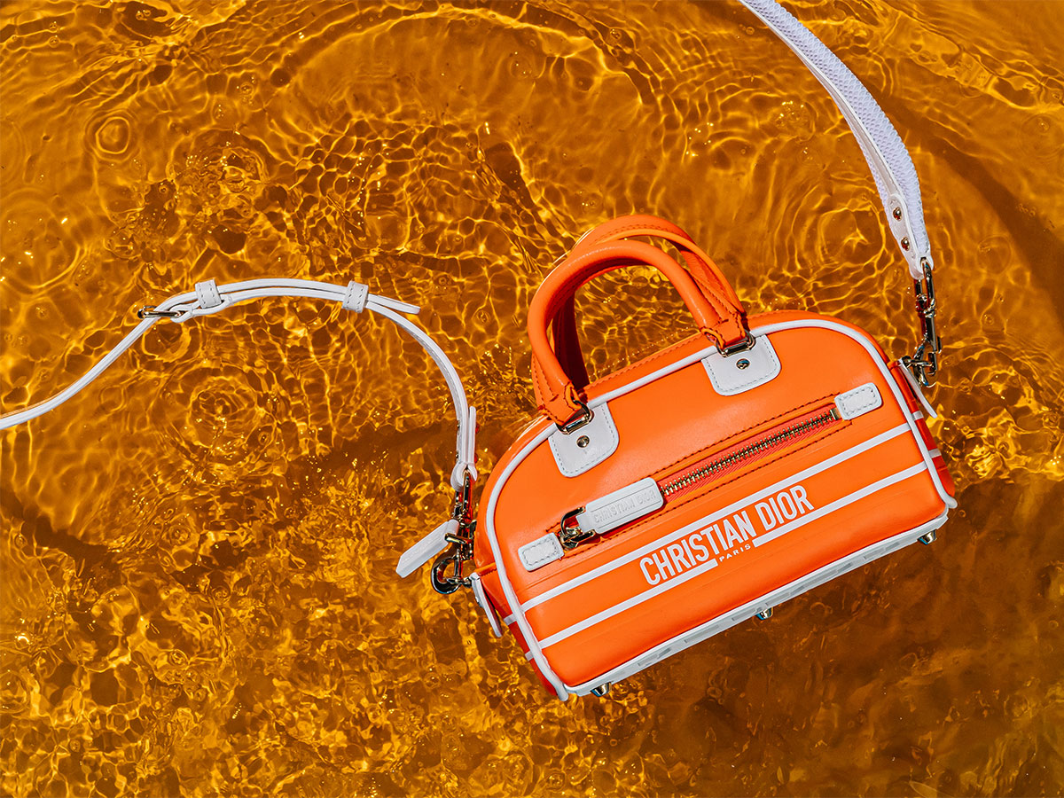 Dior Diorvibe Bowling Bag Orange