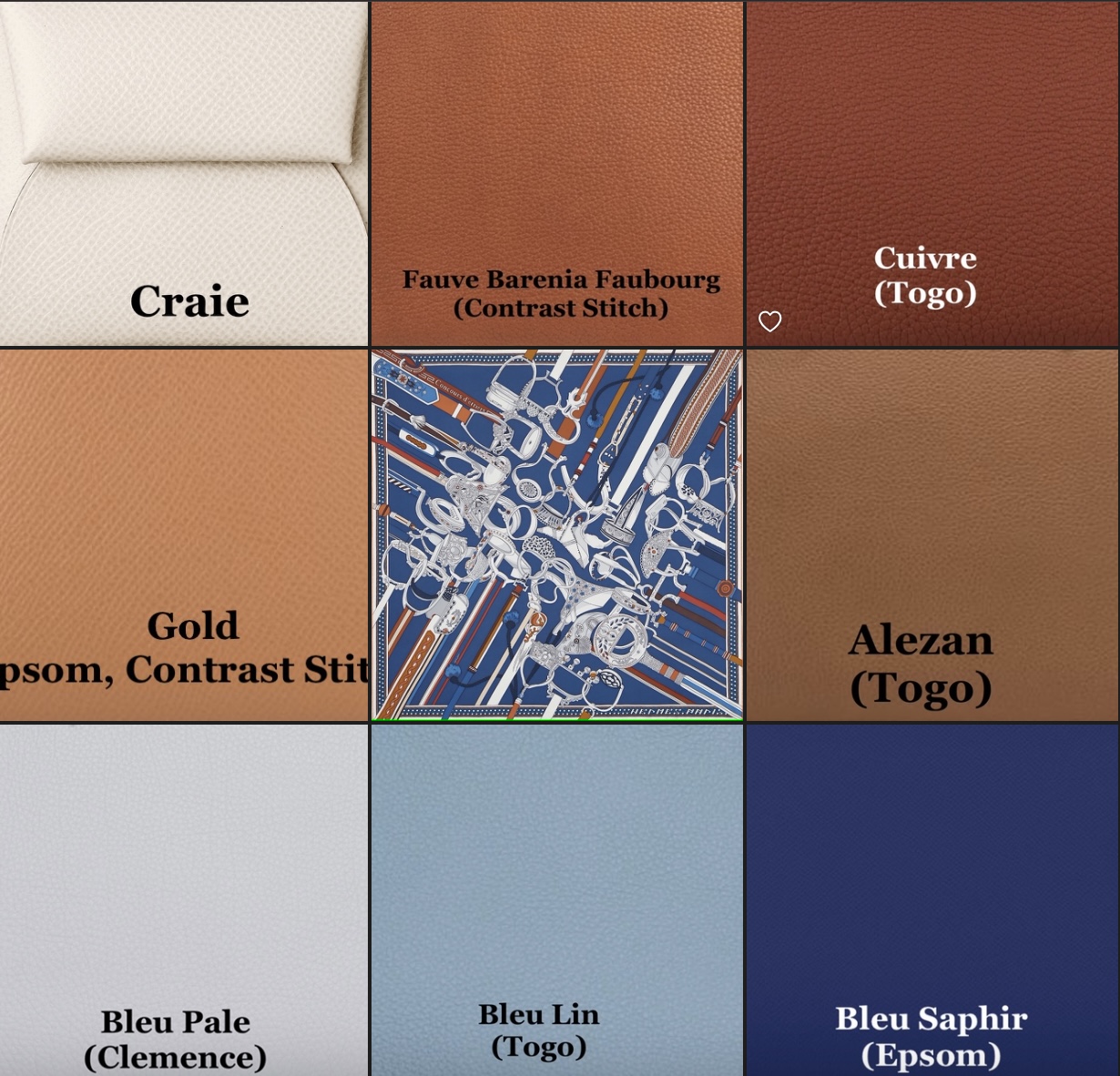 Hermes cuivre color best sale