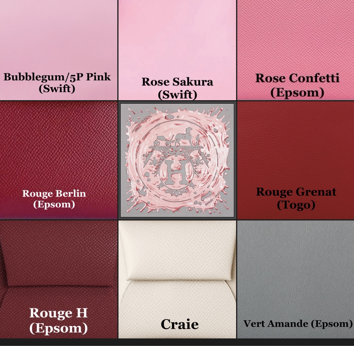 The latest color from the Hermes Fall/Winter 2022 collection! Light grayish  pink Mauve pale has arrived.