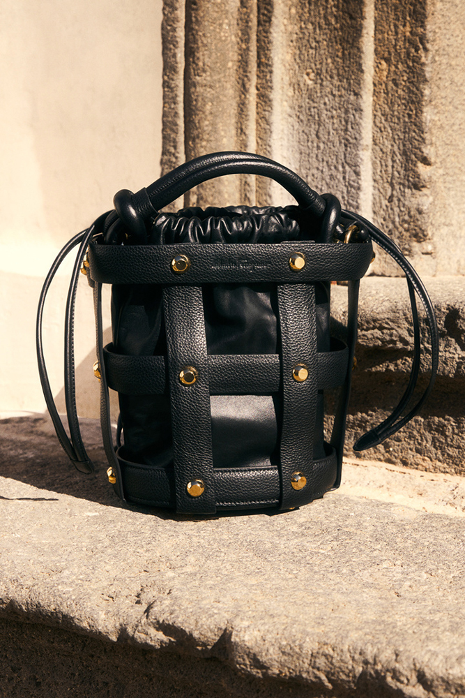 The Ferragamo Cage Bag in Black