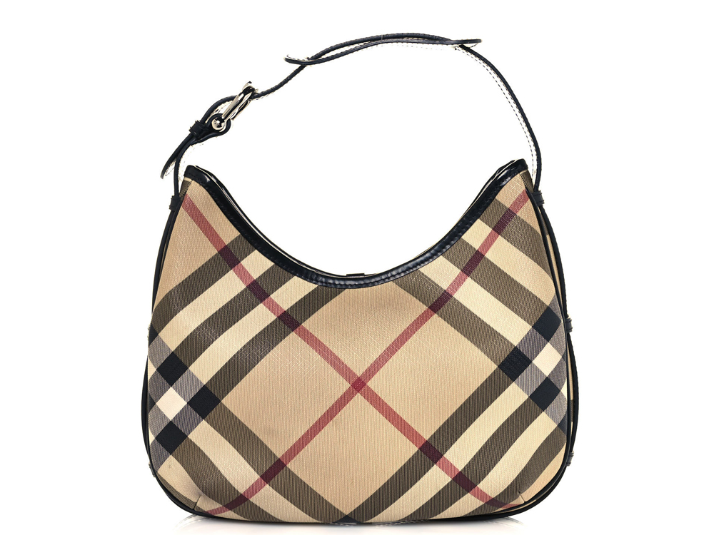 BURBERRY Multi Check PVC Shoulder Bag | Bags, Shoulder bag, Leather  shoulder bag