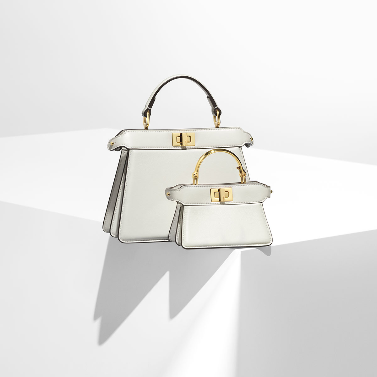 Fendi Peekaboo Petite and Micro White