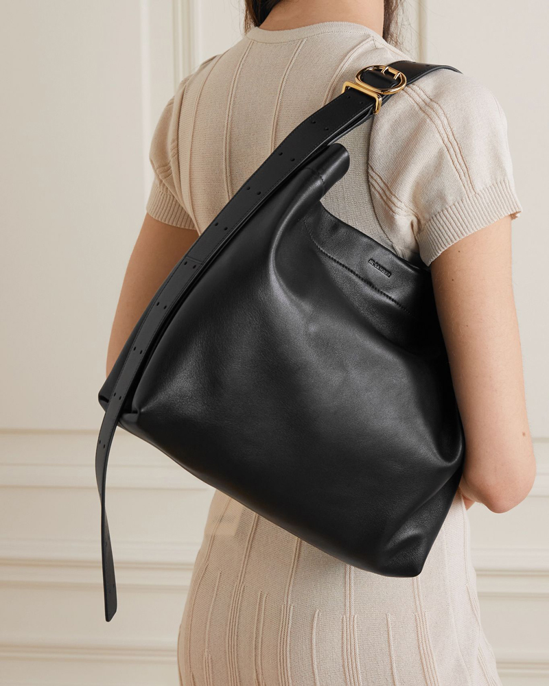 Jill Sander Soft Leather Shoulder Bag