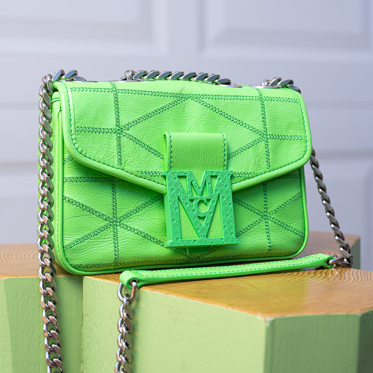 mcm green bag