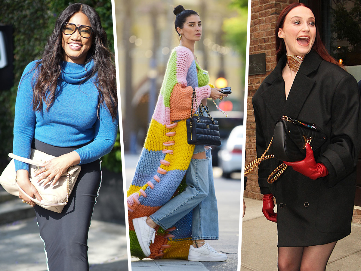 Borsa 1990 2000s chanel Vintage in pelle trapuntata a zigzag nera Celebs Wind Down Post ParallaxShops Met Gala With 1990 2000s chanel and More