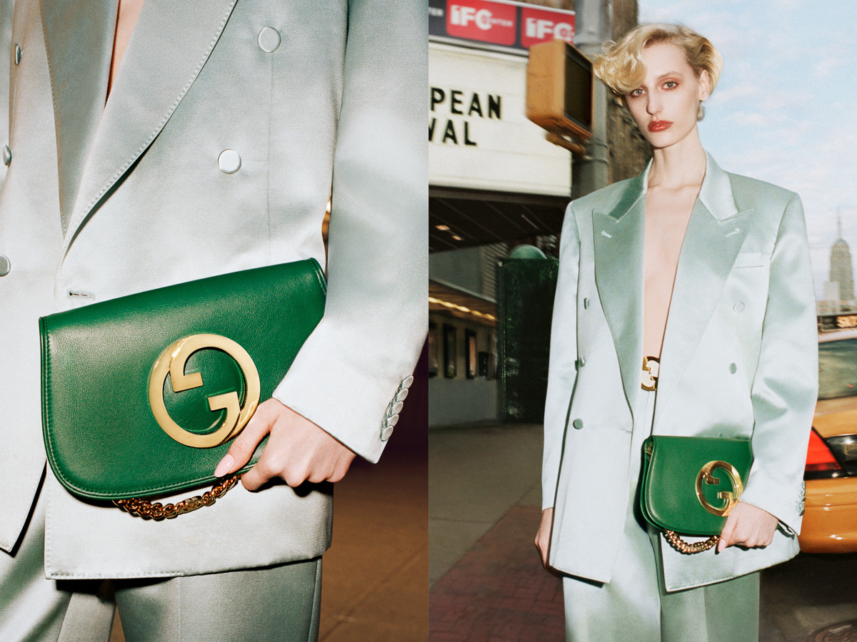 Gucci Green Leather Small Interlocking G Shoulder Bag Gucci