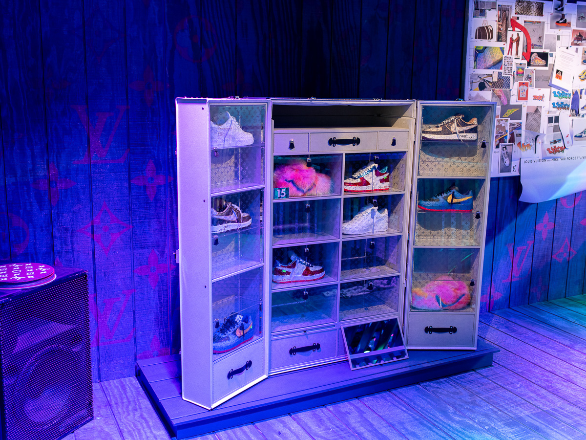 Louis Vuitton Opens an Exhibit for Virgil Abloh's Nike Air Force 1  Collaboration