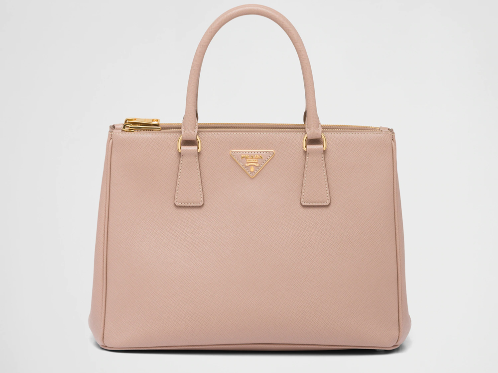 Prada Saffiano tote review: Cuir double bag vs. Lux double zip purse  comparison 