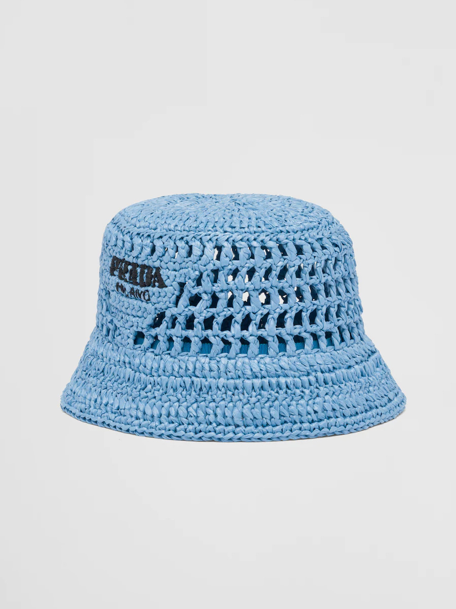 Prada Raffia Bucket Hat