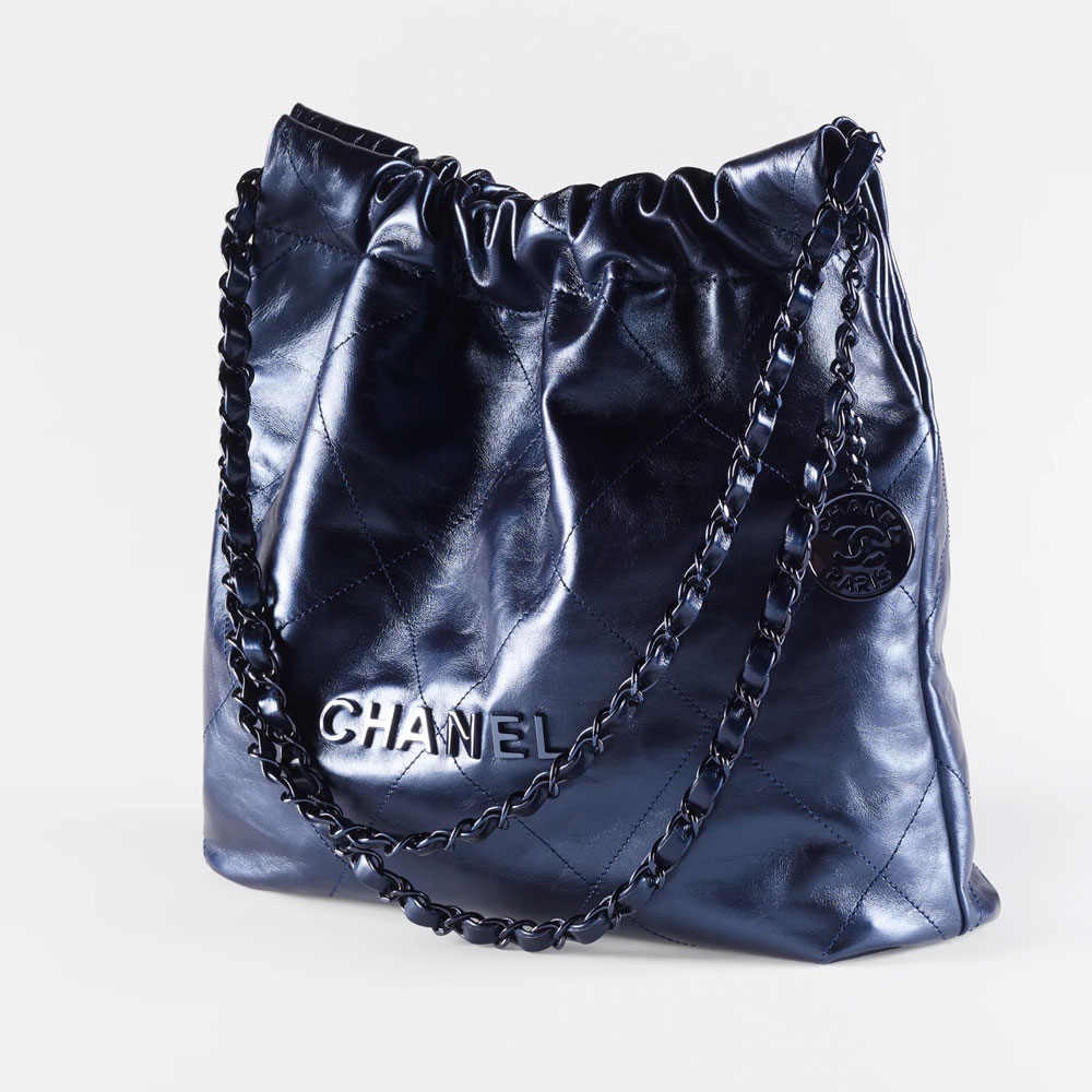 Chanel So Black Quilted Shiny Calfskin 22 Backpack by Ann's Fabulous Finds