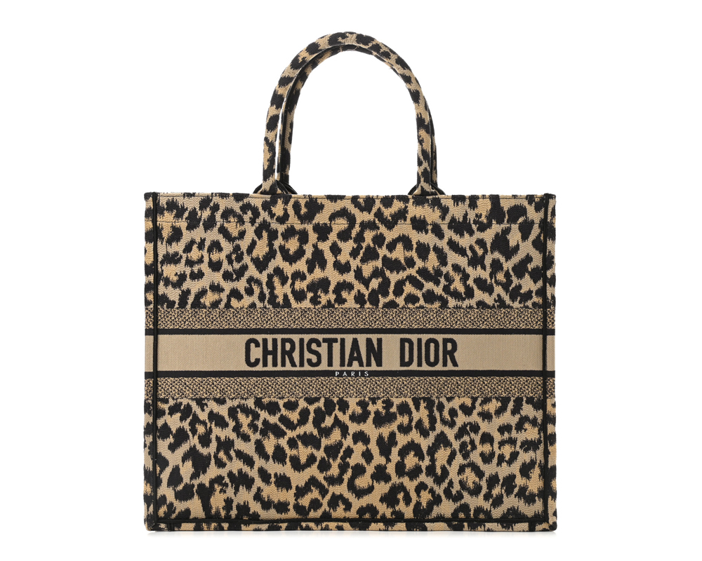 Dior Leopard Book Tote