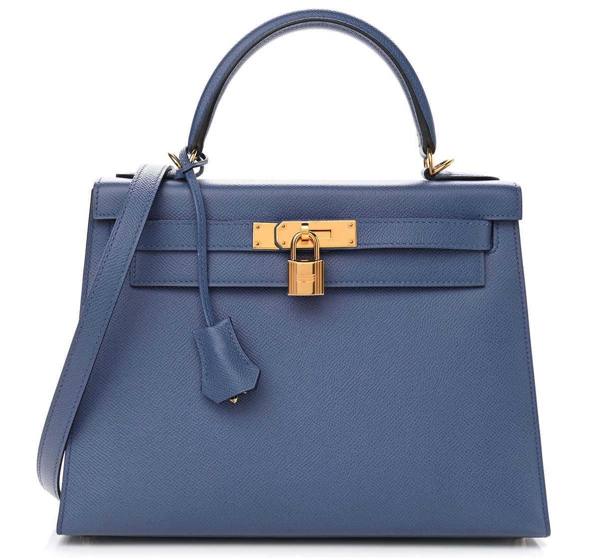 Never Used* Hermès Kelly Sellier 25 Epsom Bleu Brighton PHW ○ Labellov ○  Buy and Sell Authentic Luxury