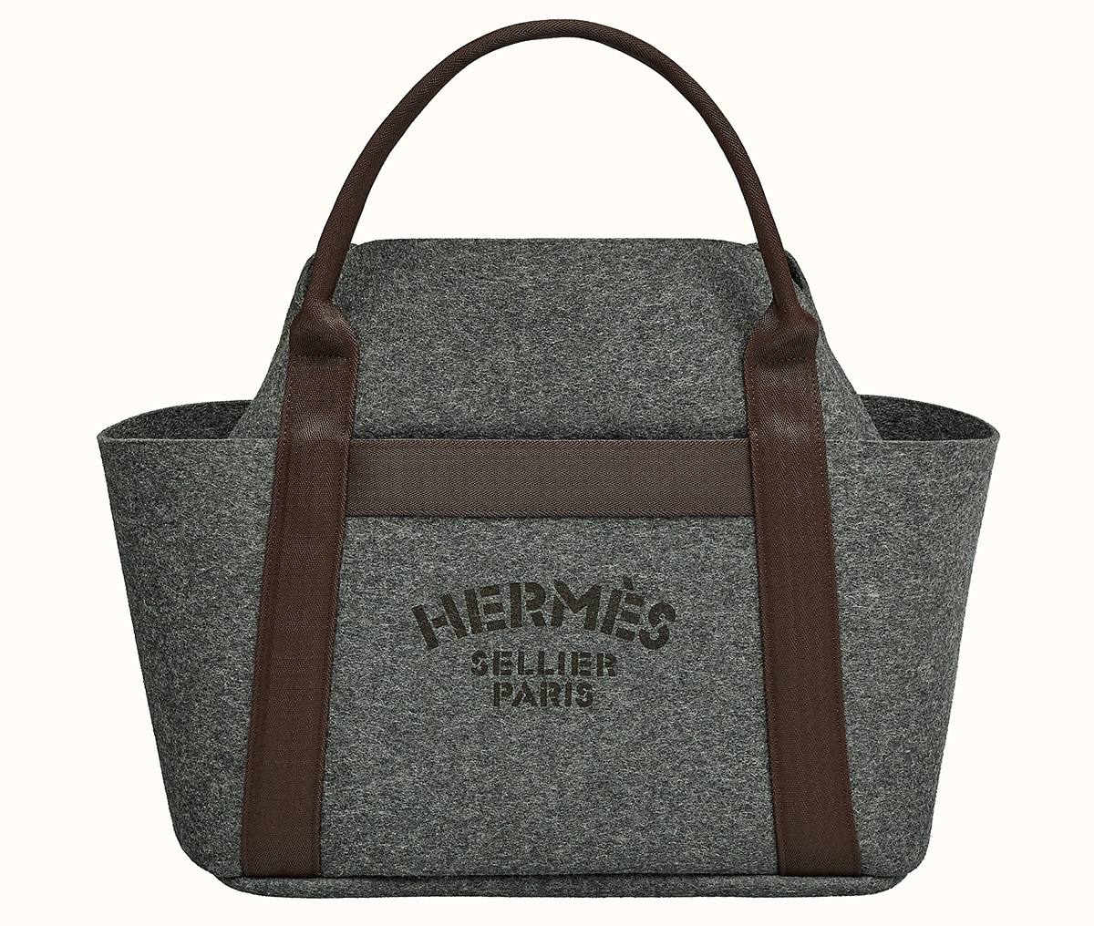 Hermes Grooming Bag Grey