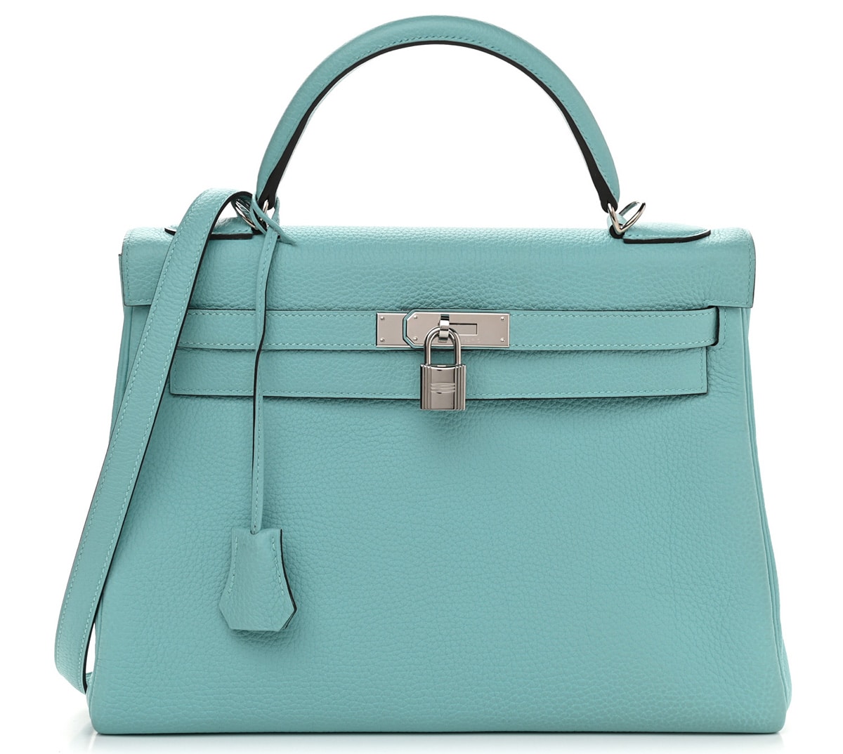 Hermes Togo Kelly Retourne 32 Bleu Atoll