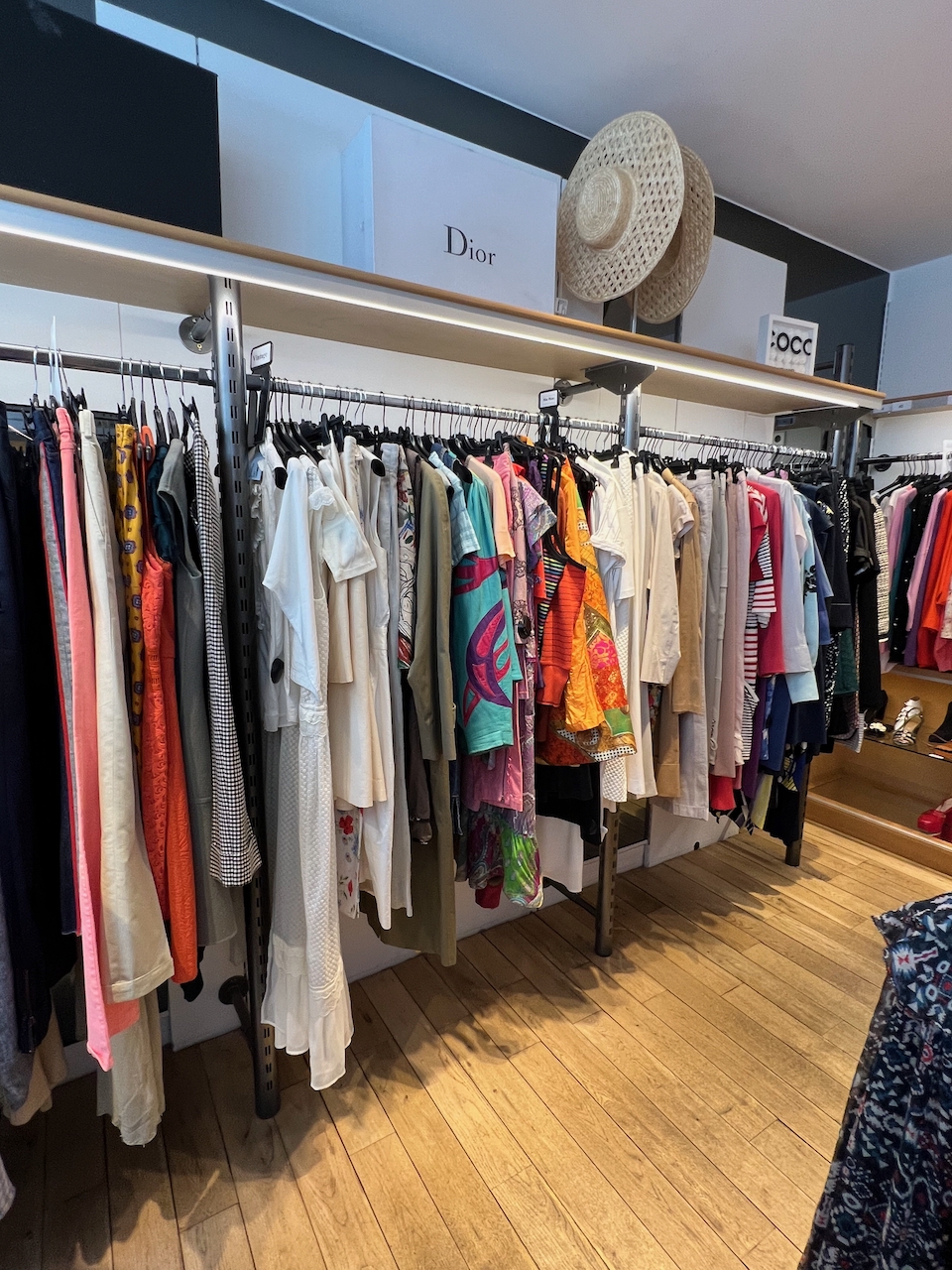 Paris 2nd 17 One of the many racks of clothing at Chercheminippes. Photo via @The_Notorious_Pink