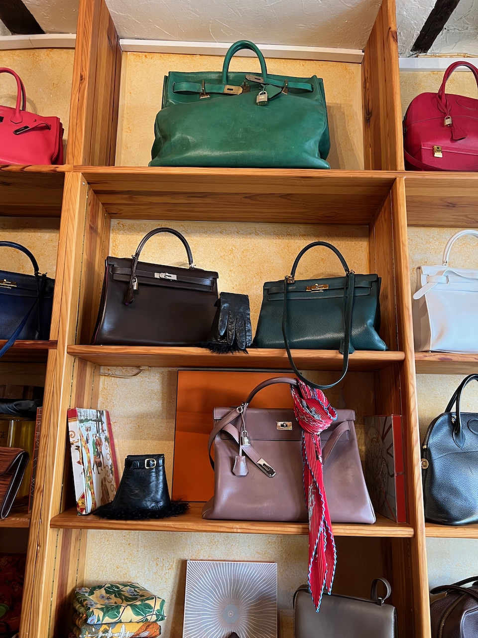 Some more of the bags for sale at Les 3 Marches. Photo via @The_Notorious_Pink