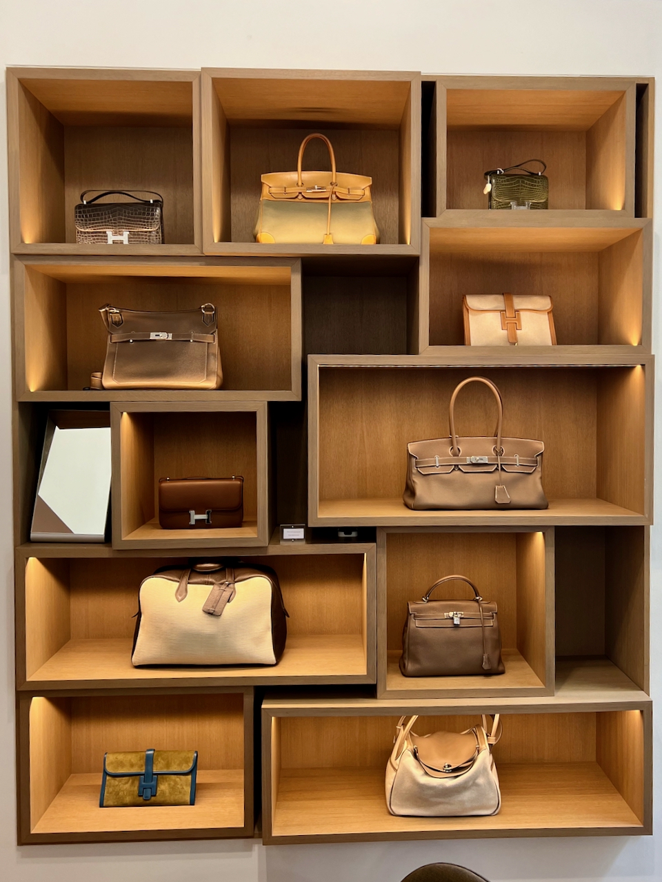 The Hermès Display at Collector Square. Photo via @The_Notorious_Pink
