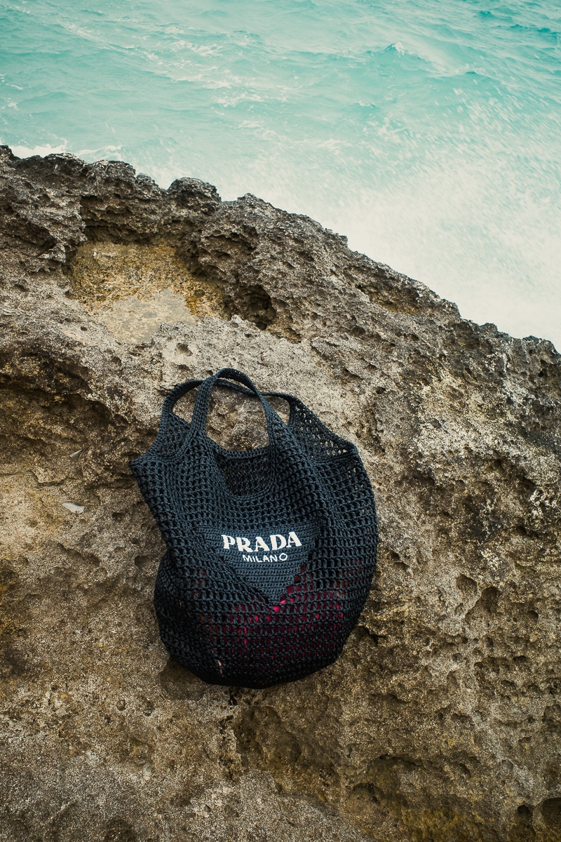 Prada Beach bag tote and straw bags for Women