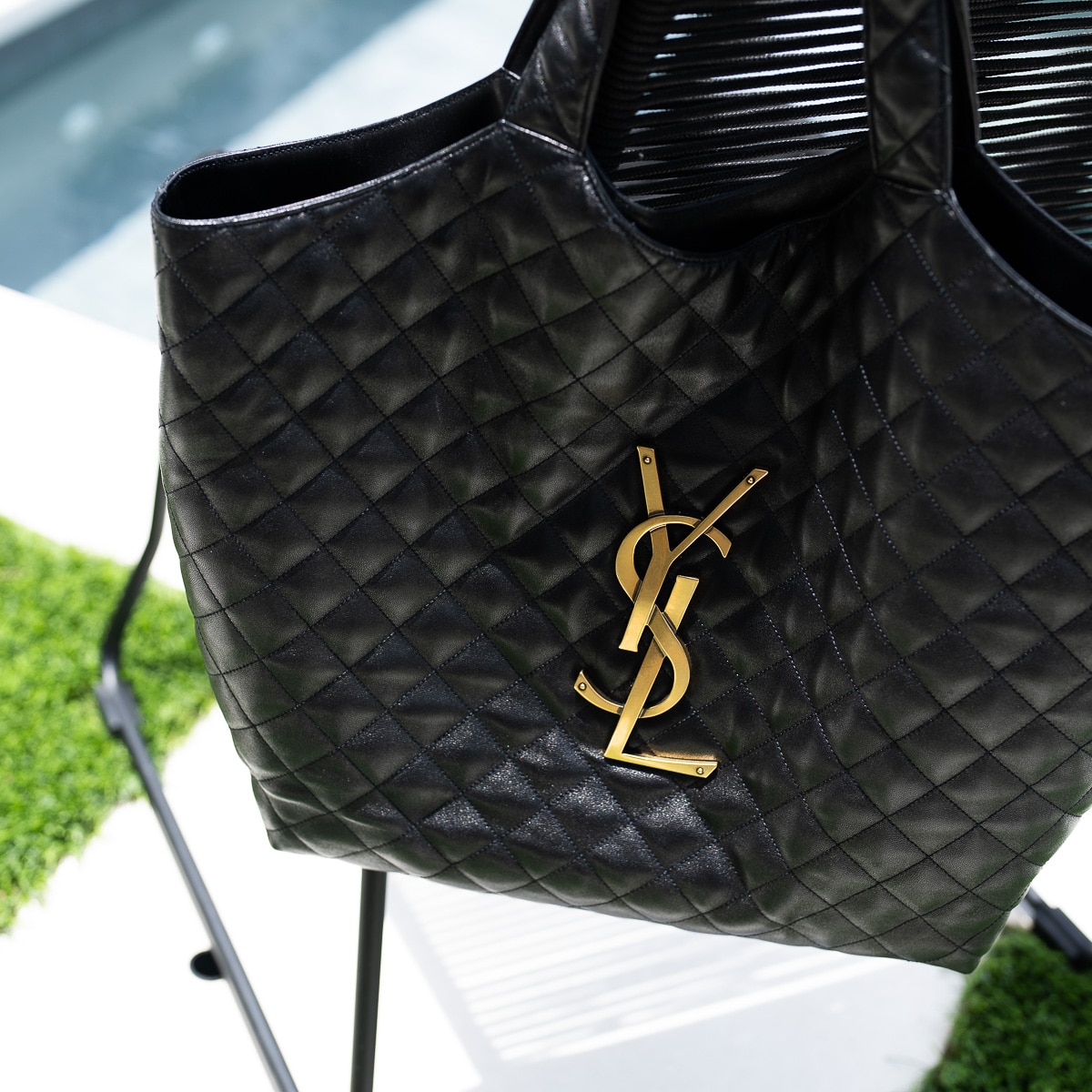 Saint Laurent Icare Shopping Bag by Pool