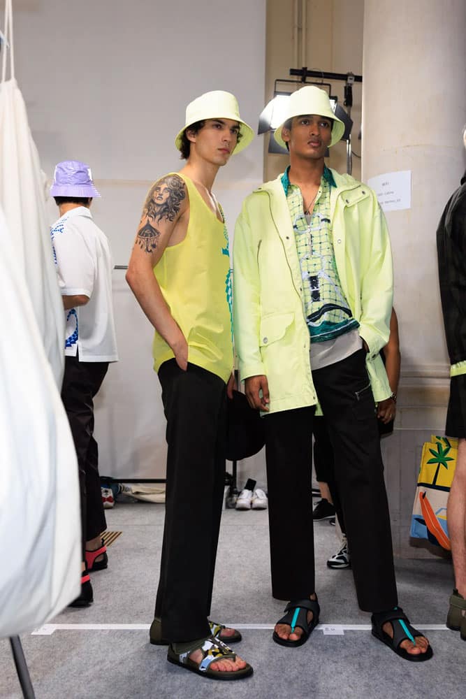 Backstage at Hermes Men s RTW SS 23 Backstage at Hermes Men s RTW SS 23