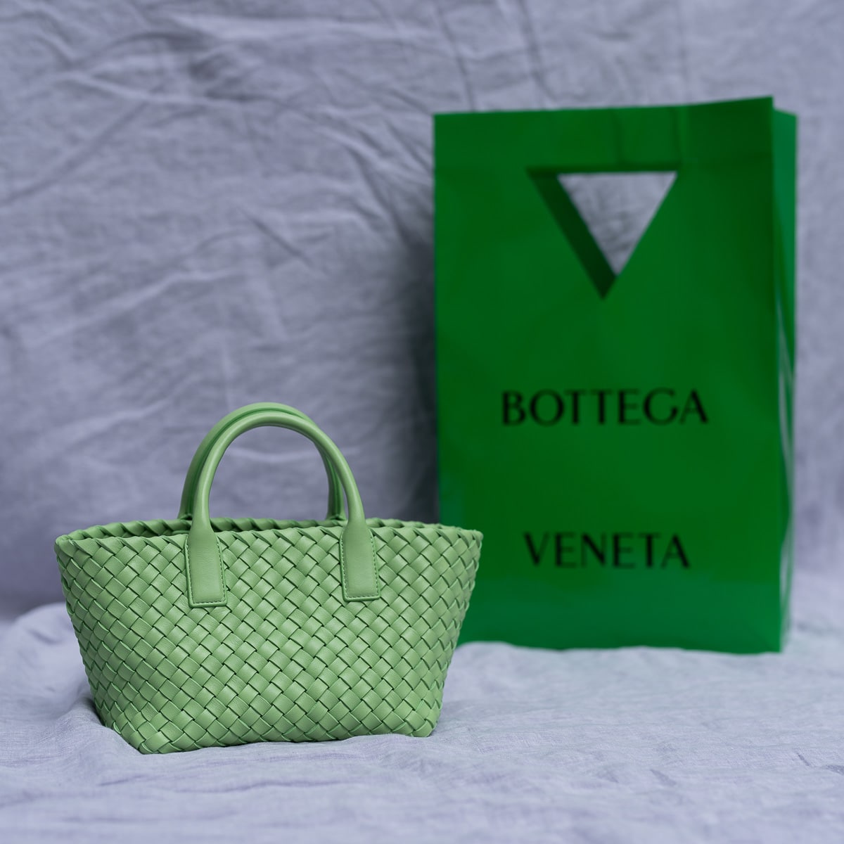 Bottega Veneta Mini Cabat Shopping Bag