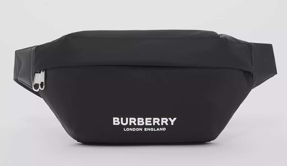 Burberry Logo Print Nylon Sonny Bum Bag