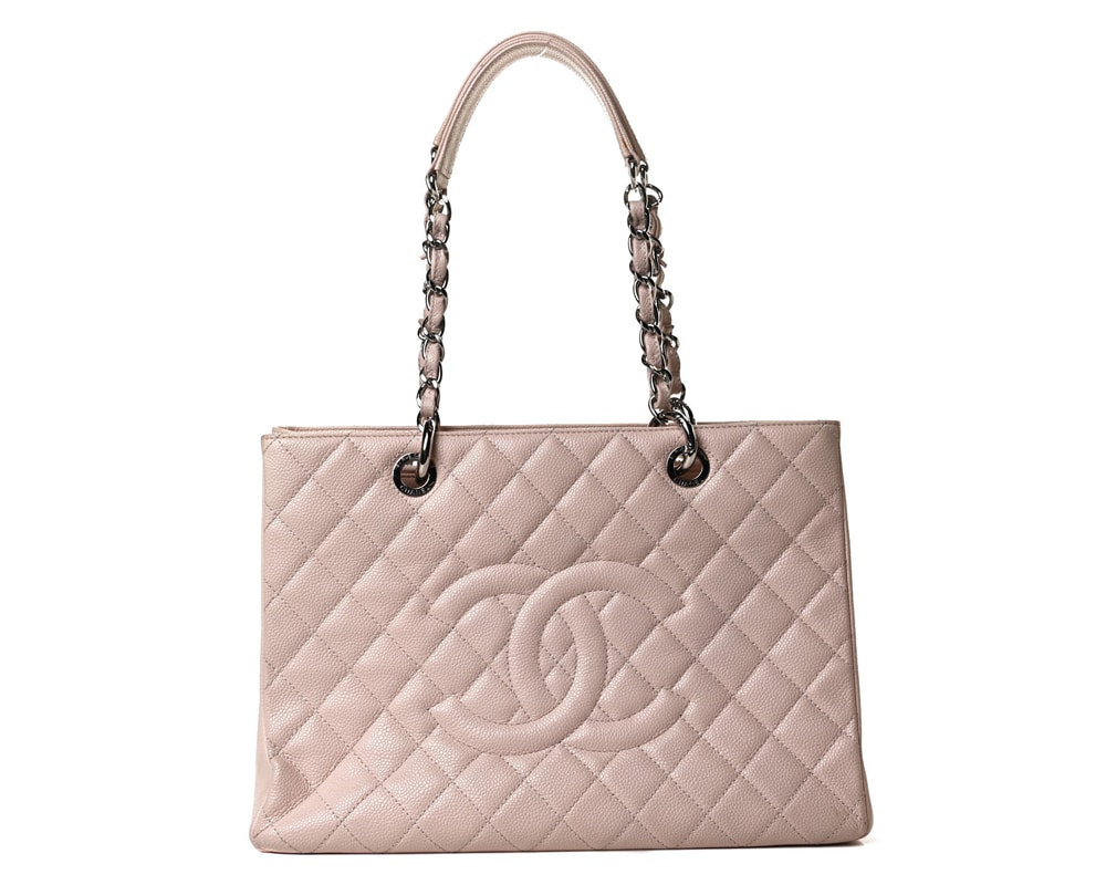 CHANEL, Bags, Chanel Vintage Lambskin Grand Shopping Tote