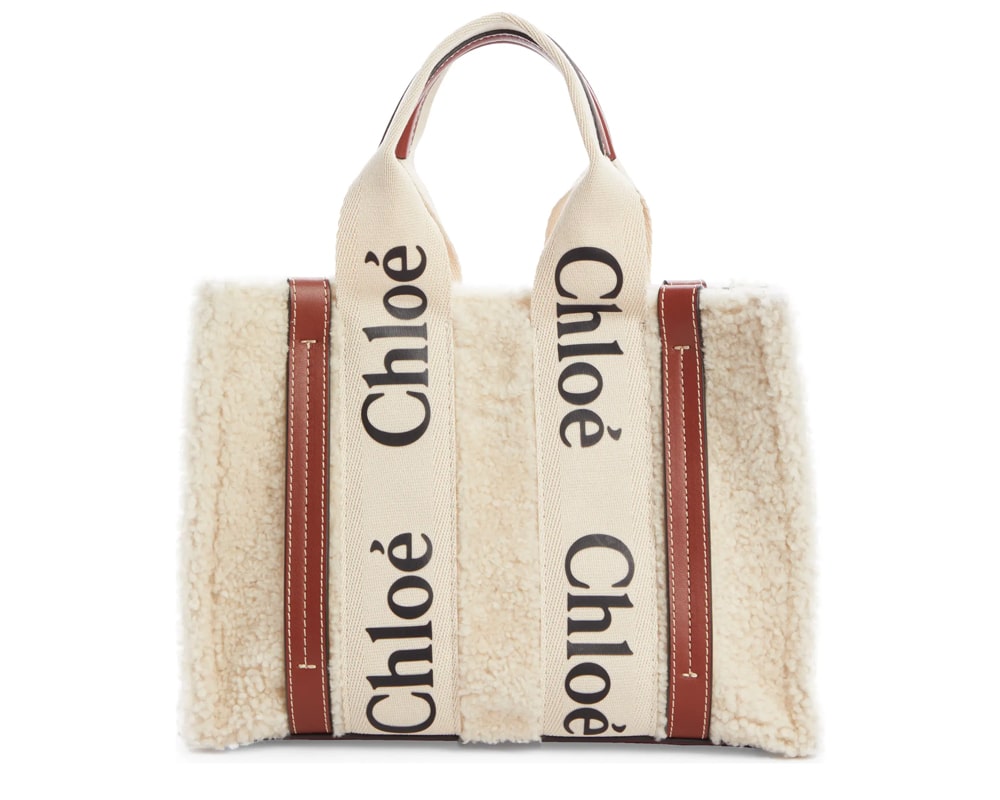 Chloe Shearling Woody Tote