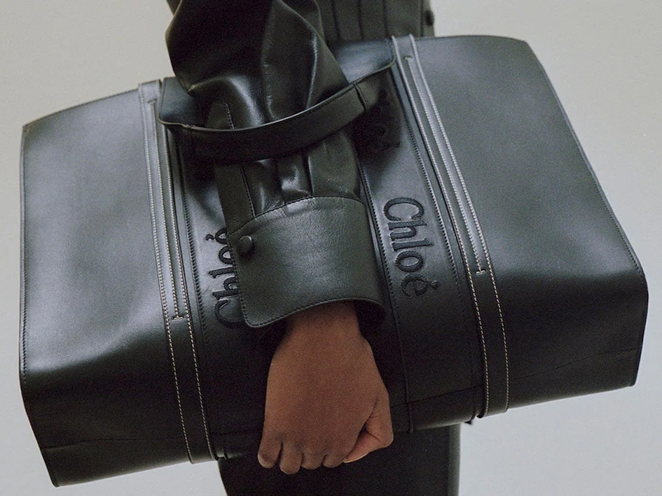 Chloe Woody Tote Leather