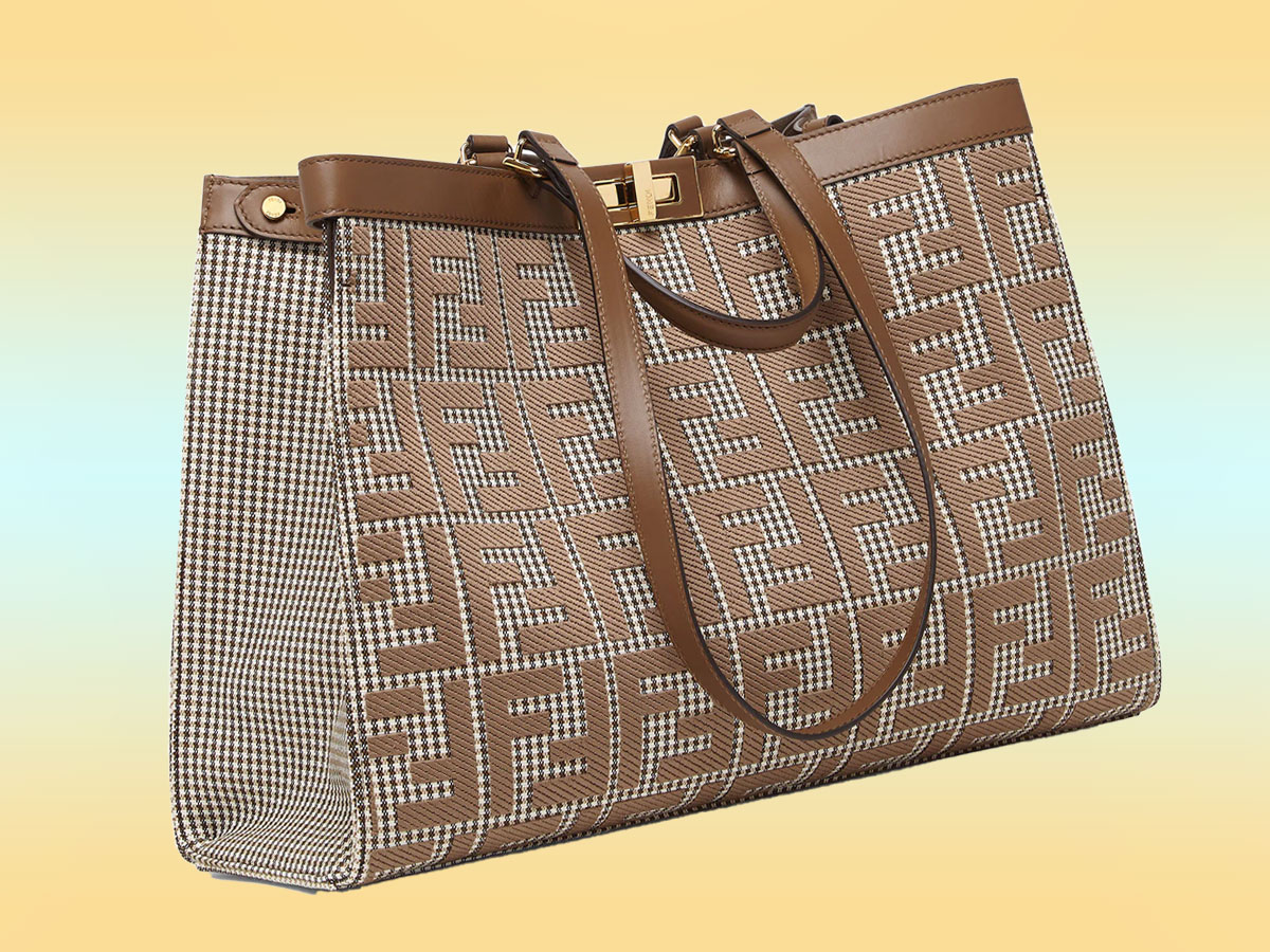 Fendi patch Houndstooth Bag