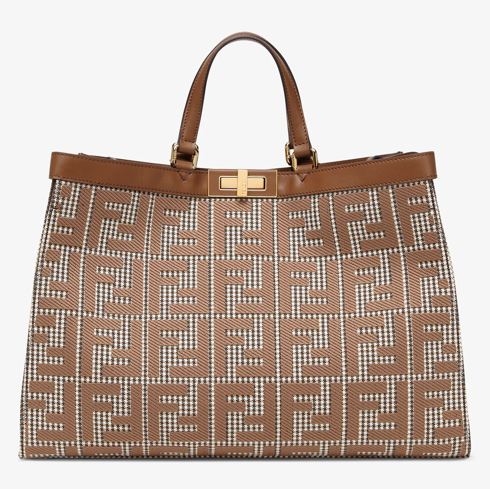 Fendi Houndstooth Tote Fall 2022